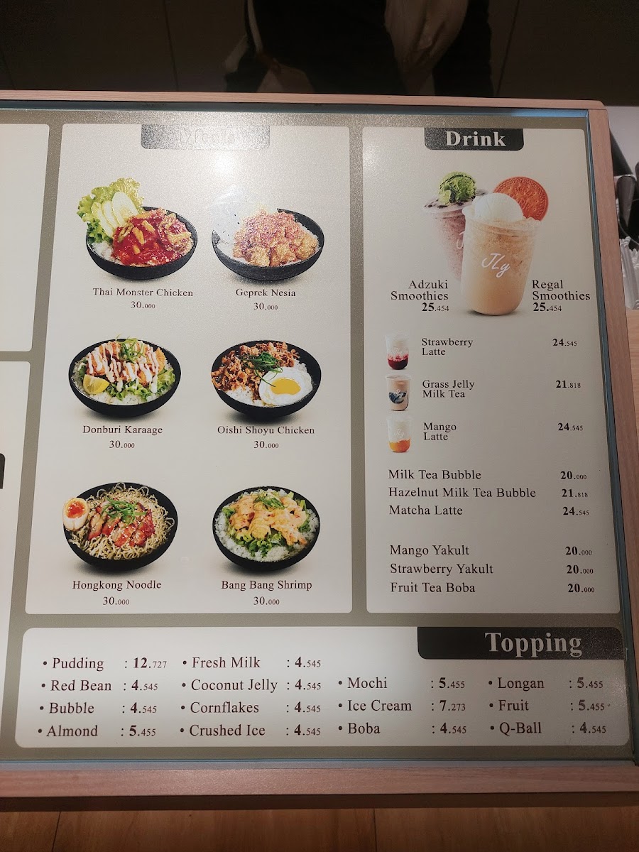 JLY Dessert Menu - Image 1